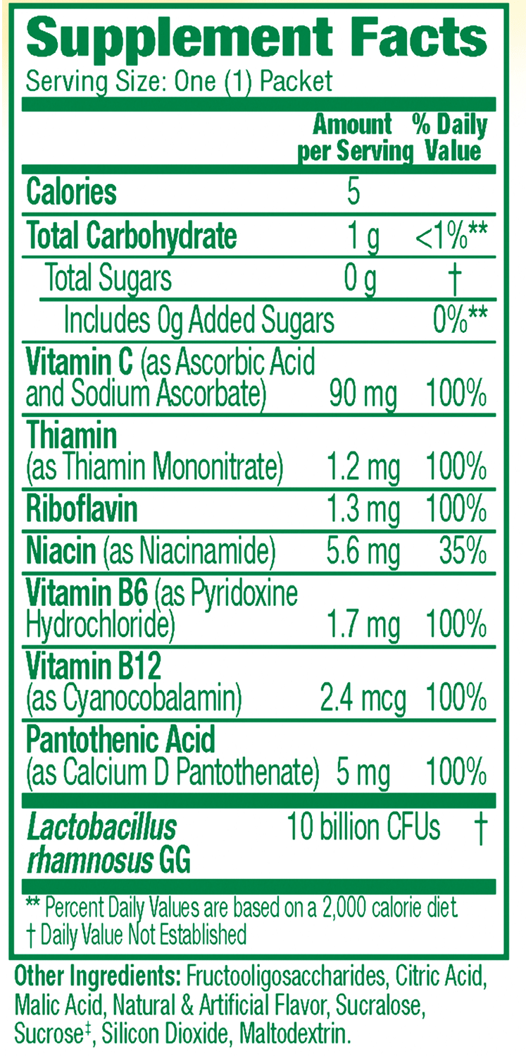 Culturelle baby calm and comfort supplement facts