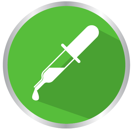 White dropper icon